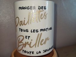 mug paillette
